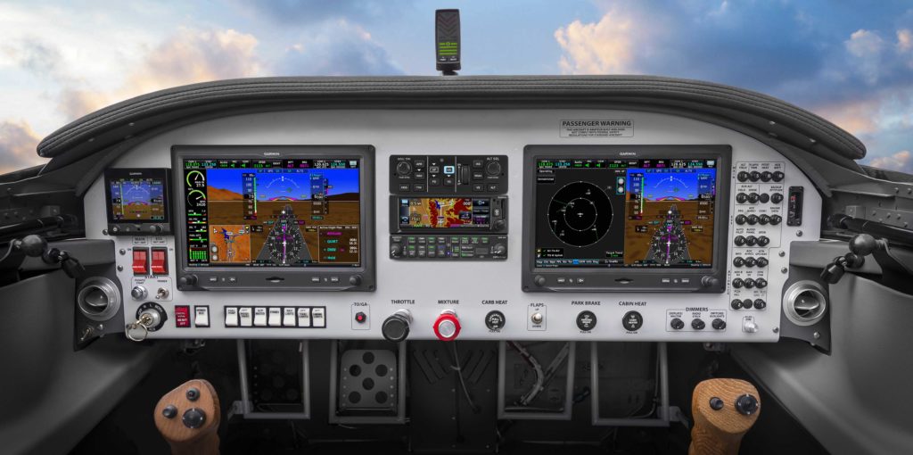 Vans Aircraft panel with Garmin avionics