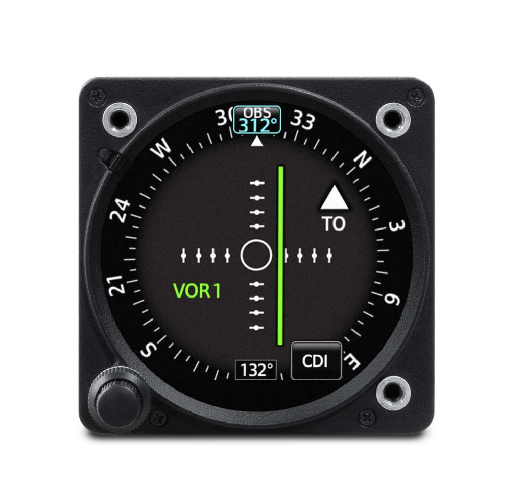 Garmin GI 275 display CDI information