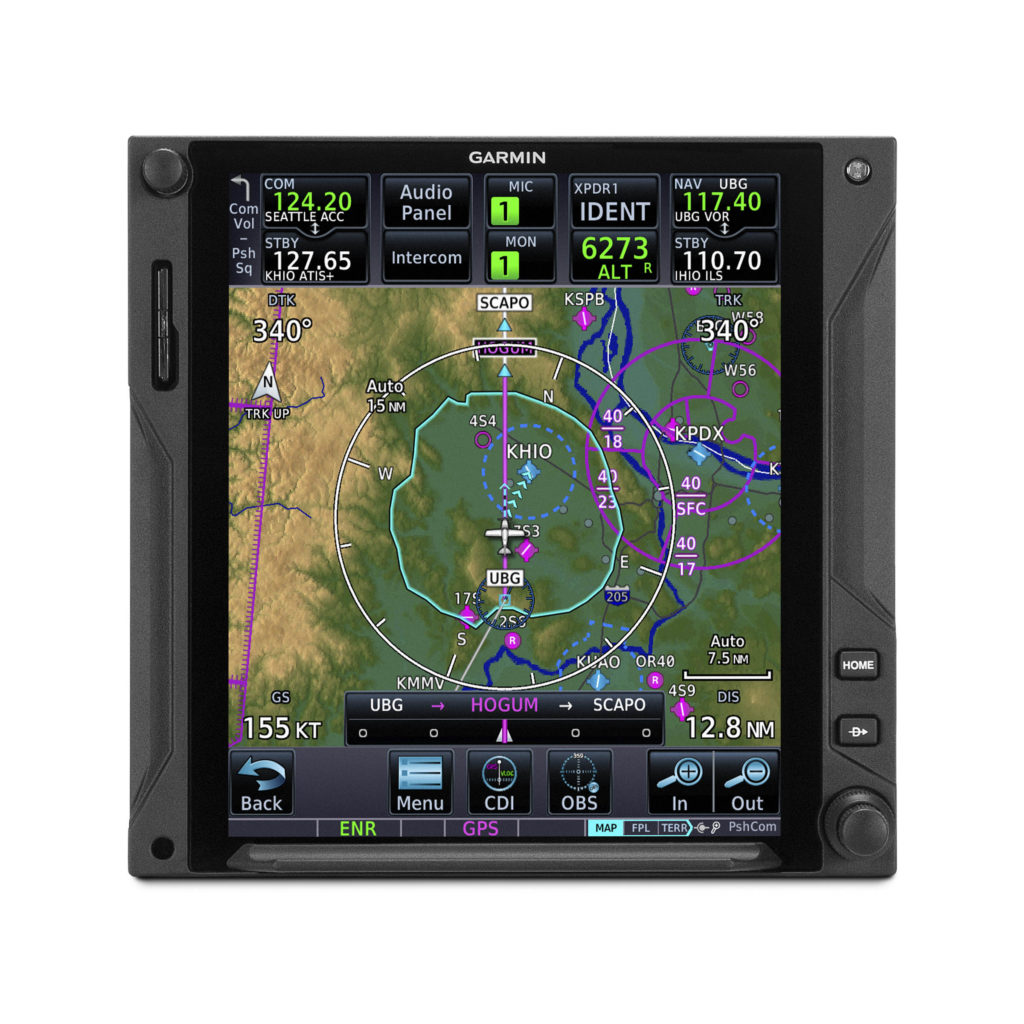 Glide Range Ring and Best Glide Airport Indicator on Garmin GTN 750Xi