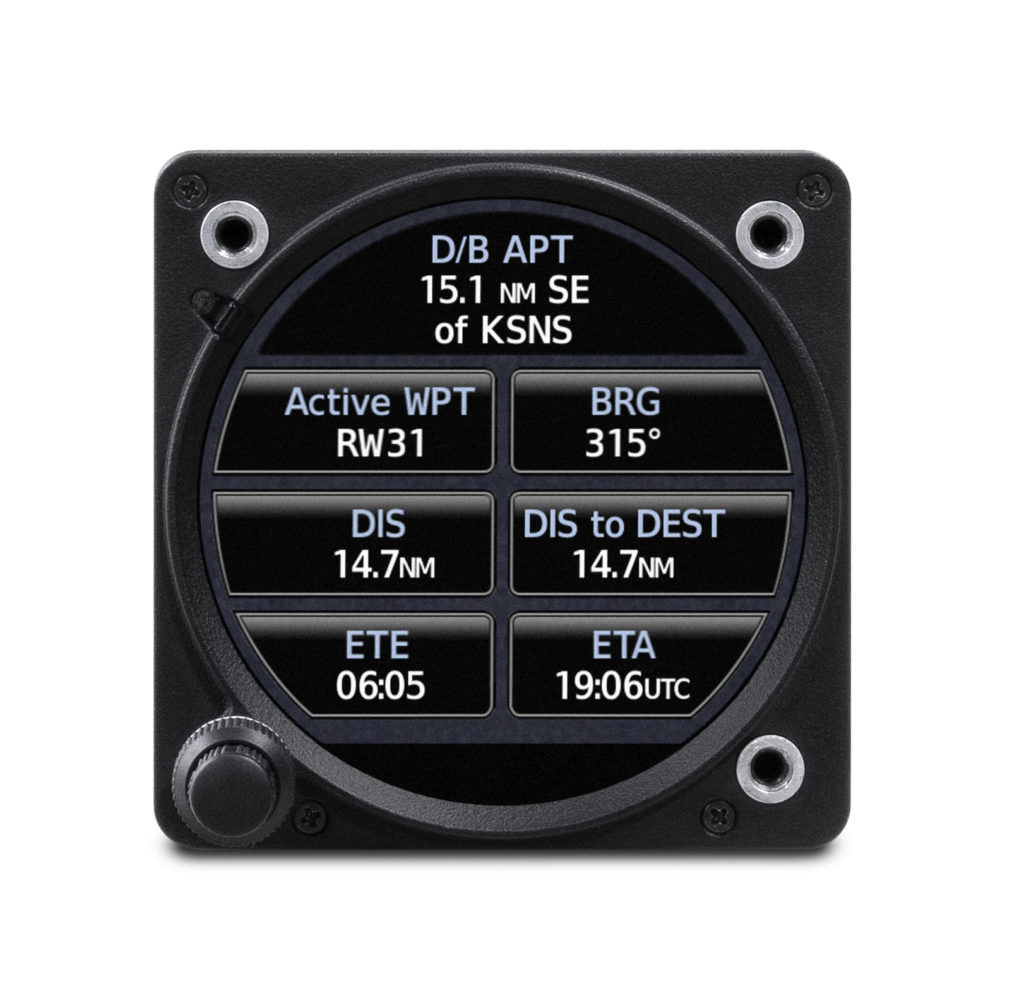 Garmin GI 275 indicating multi-function display data.